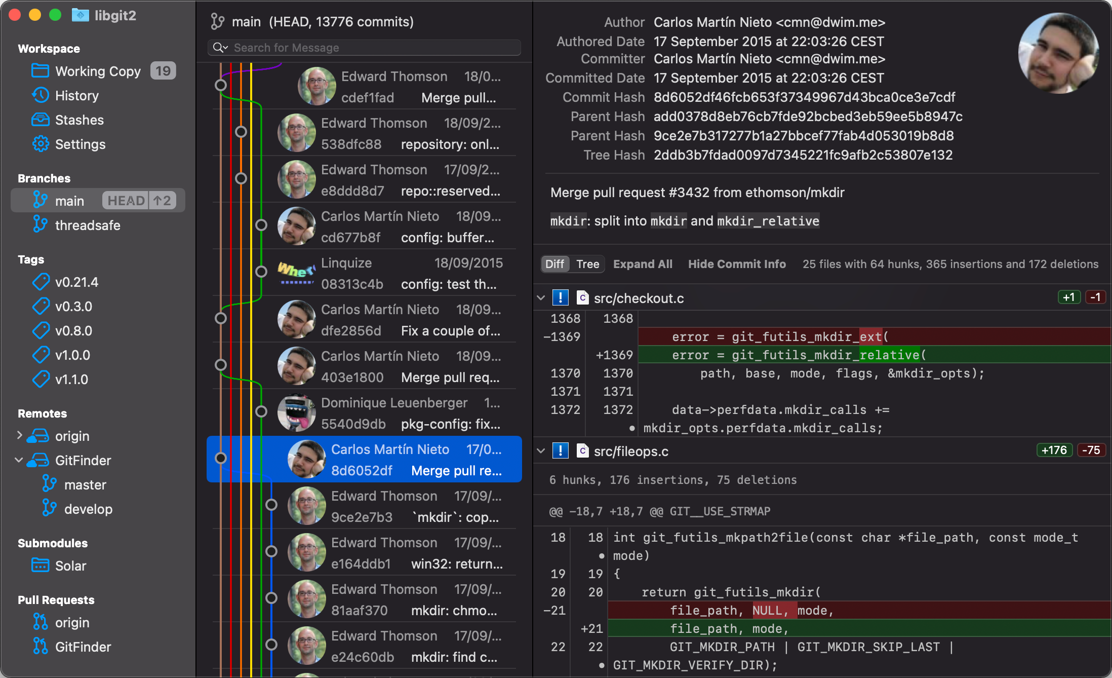 GitFinder - git client with Finder integration